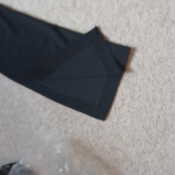 Holiday studded pants with slit in legs back zipper flare 100 polyester size 38 - Picture 12 of 12